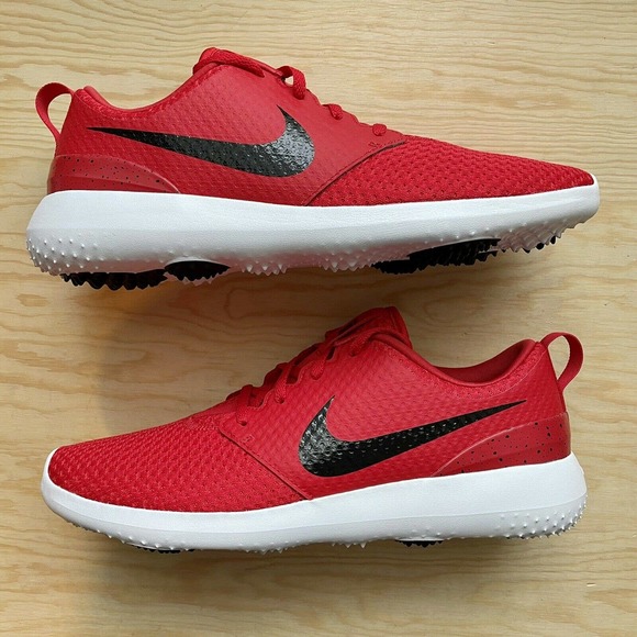 Nike Roshe G 2020 Mens Golf Shoe Size 10.5 (CD6065-600) Red Black White - Picture 1 of 5
